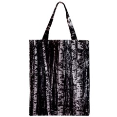 Birch Forest Trees Wood Natural Zipper Classic Tote Bag by BangZart