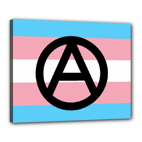Anarchist Pride Canvas 20  X 16  by TransPrints