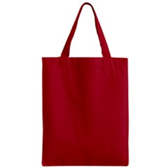Usa Flag Red Blood Red Classic Solid Color  Zipper Classic Tote Bag by PodArtist
