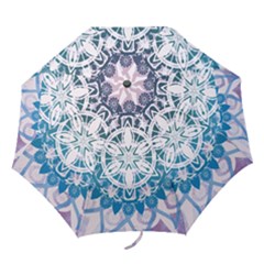 Mandalas Symmetry Meditation Round Folding Umbrellas by BangZart