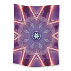 Abstract Glow Kaleidoscopic Light Medium Tapestry by BangZart