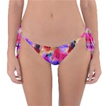 Floral Pattern Background Seamless Reversible Bikini Bottom