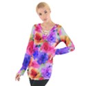 Floral Pattern Background Seamless Tie Up Tee View1