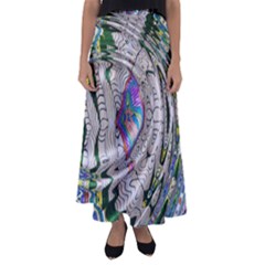 Water Ripple Design Background Wallpaper Of Water Ripples Applied To A Kaleidoscope Pattern Flared Maxi Skirt by BangZart