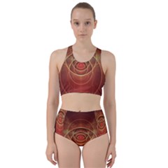 The Rusty Red Fractal Scarab Of Fiery Old Man Ra Bikini Swimsuit Spa Swimsuit  by jayaprime