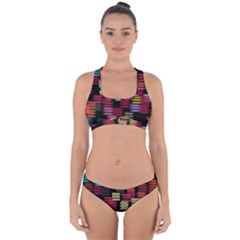 Colorful Horizontal Paint Strokes                        Cross Back Hipster Bikini Set by LalyLauraFLM