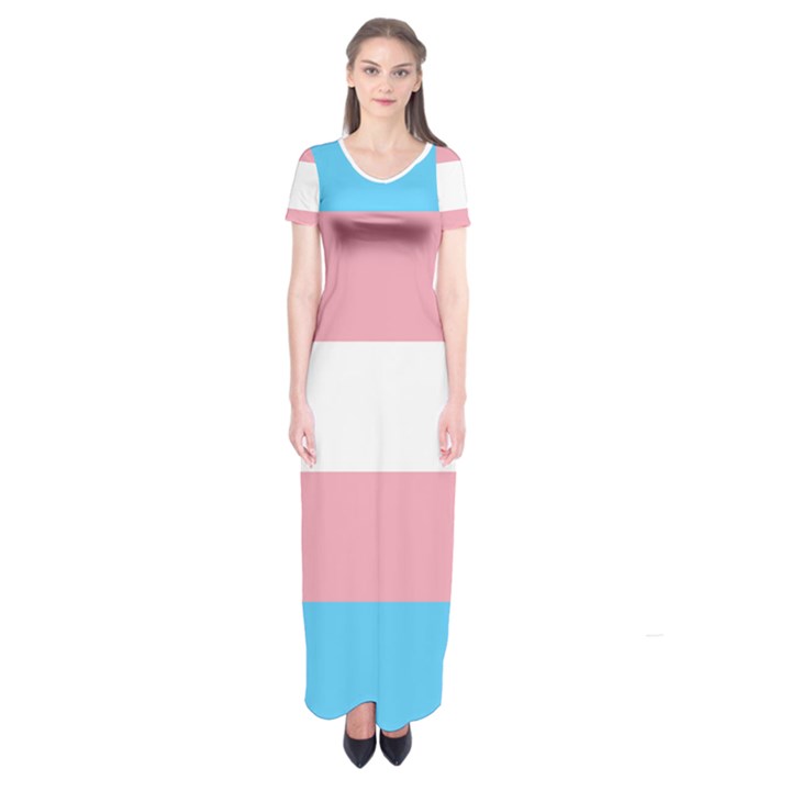 TRANS PRIDE Short Sleeve Maxi Dress