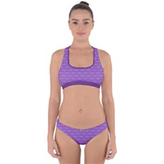 Purple Scales Cross Back Hipster Bikini Set by Brini