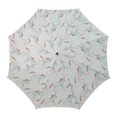 Unicorn Pattern Golf Umbrellas by paulaoliveiradesign