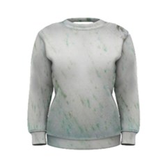 Greenish Marble Texture Pattern Women s Sweatshirt by paulaoliveiradesign