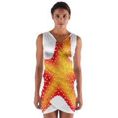 Starfish Wrap Front Bodycon Dress