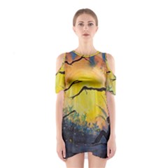 Soul Offering Shoulder Cutout One Piece by Dimkad