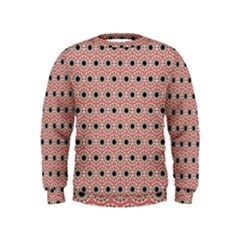 Black Stars Pattern Kids  Sweatshirt by linceazul