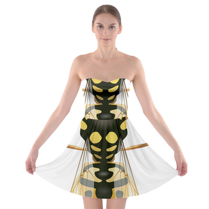 Wasp Strapless Bra Top Dress