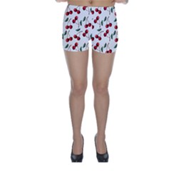 Cherry Red Skinny Shorts by Kathrinlegg
