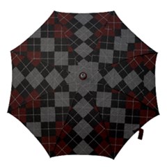 Wool Texture With Great Pattern Hook Handle Umbrellas (large) by BangZart