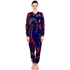 Texture Batik Fabric Onepiece Jumpsuit (ladies)  by BangZart