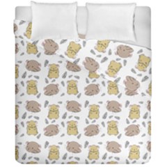 Cute Hamster Pattern Duvet Cover Double Side (california King Size) by BangZart