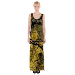 Colorful The Beautiful Of Traditional Art Indonesian Batik Pattern Maxi Thigh Split Dress by BangZart