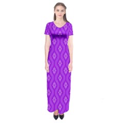 Decorative Seamless Pattern  Short Sleeve Maxi Dress by TastefulDesigns