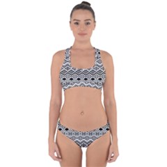 Aztec Design  Pattern Cross Back Hipster Bikini Set by BangZart