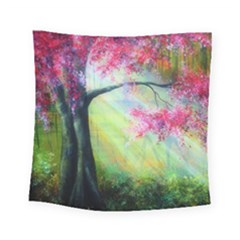 Forests Stunning Glimmer Paintings Sunlight Blooms Plants Love Seasons Traditional Art Flowers Sunsh Square Tapestry (small) by BangZart
