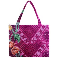 Pink Batik Cloth Fabric Mini Tote Bag by BangZart