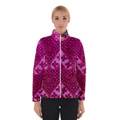 Pink Batik Cloth Fabric Winterwear by BangZart