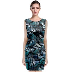 Old Spiderwebs On An Abstract Glass Classic Sleeveless Midi Dress by BangZart