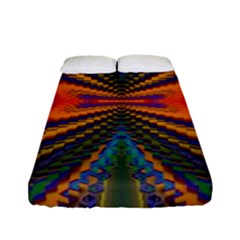 Casanova Abstract Art Colors Cool Druffix Flower Freaky Trippy Fitted Sheet (full/ Double Size) by BangZart