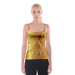 Golden Pattern Vintage Gradient Vector Spaghetti Strap Top by BangZart