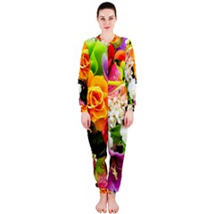 Colorful Flowers Onepiece Jumpsuit (ladies)  by BangZart