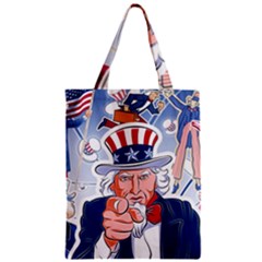 Independence Day United States Of America Zipper Classic Tote Bag