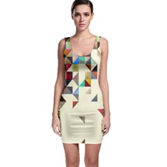 Retro Pattern Of Geometric Shapes Bodycon Dress by BangZart