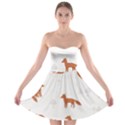 Fox Animal Wild Pattern Strapless Bra Top Dress View1
