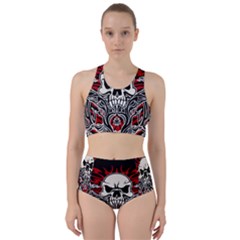 Skull Tribal Bikini Swimsuit Spa Swimsuit  by Valentinaart