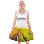 Landscape Reversible Velvet Sleeveless Dress
