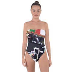 Formula 1 Tie Back One Piece Swimsuit by Valentinaart