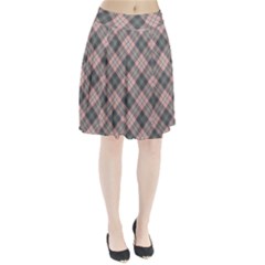 Pink And Sage Plaid Pleated Skirt by NorthernWhimsy