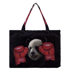 Boxing Panda  Medium Tote Bag by Valentinaart