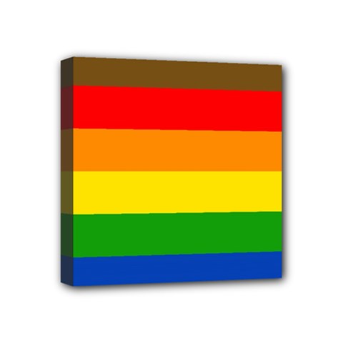 Philadelphia Pride Flag Mini Canvas 4  X 4  by Valentinaart