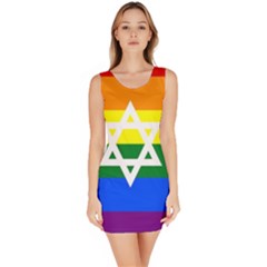 Gay Pride Israel Flag Bodycon Dress by Valentinaart