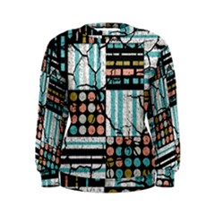 Distressed Pattern Women s Sweatshirt by linceazul