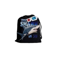 The Shark Movie Drawstring Pouches (small)  by Valentinaart