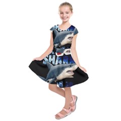 The Shark Movie Kids  Short Sleeve Dress by Valentinaart