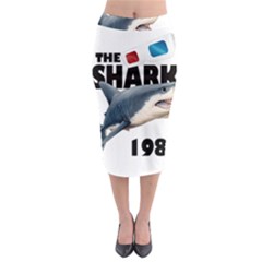 The Shark Movie Midi Pencil Skirt by Valentinaart