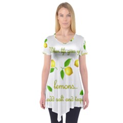 When Life Gives You Lemons Short Sleeve Tunic  by Valentinaart
