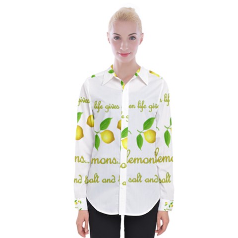 When Life Gives You Lemons Womens Long Sleeve Shirt by Valentinaart
