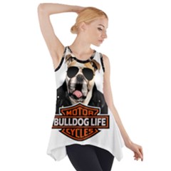 Bulldog Biker Side Drop Tank Tunic by Valentinaart