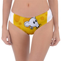 Rat Mouse Cheese Animal Mammal Reversible Classic Bikini Bottoms by Nexatart